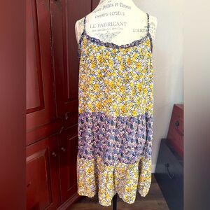 NWT Natural Life Medium Floral Tiered Sundress